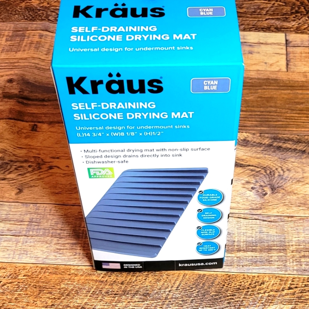 Kraus Self-Draining Silicone Drying Mat